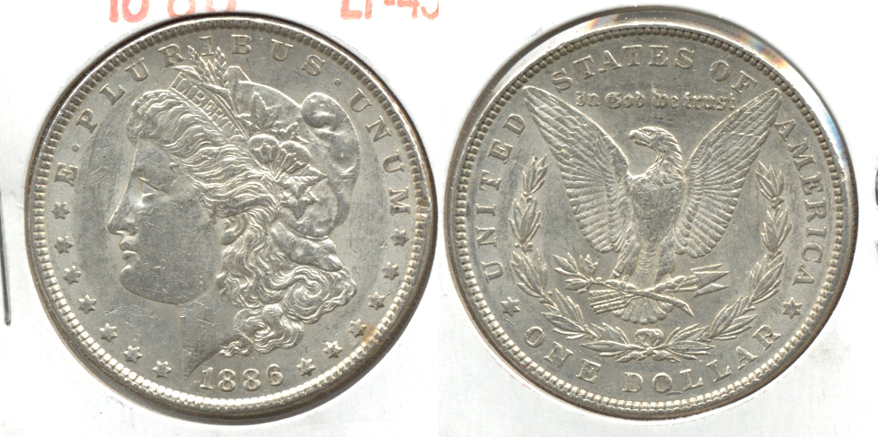 1886 Morgan Silver Dollar EF-45 l