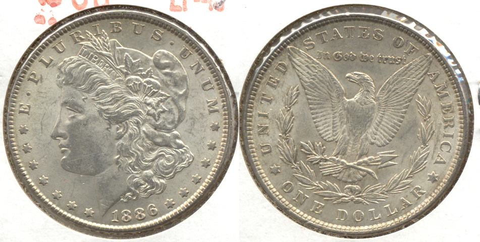 1886 Morgan Silver Dollar EF-45 m