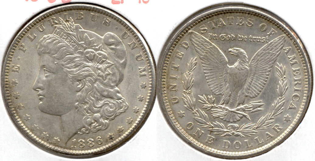1886 Morgan Silver Dollar EF-45 q