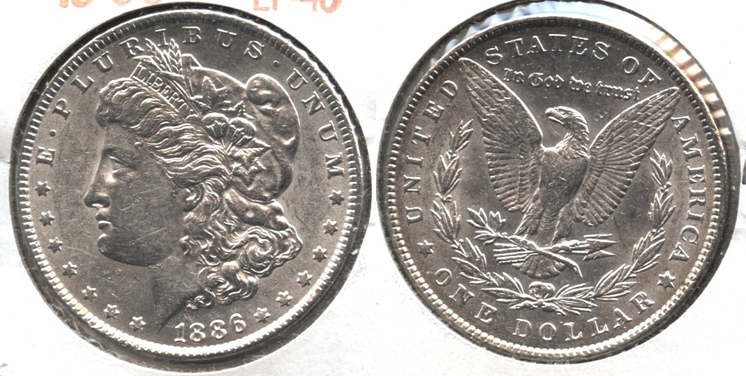 1886 Morgan Silver Dollar EF-45 #s