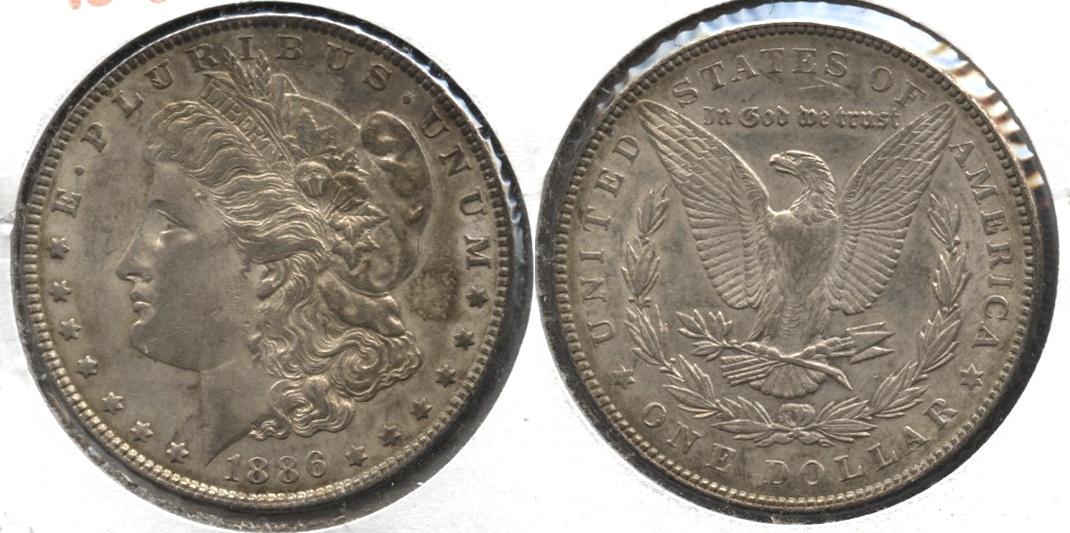 1886 Morgan Silver Dollar EF-45 #u