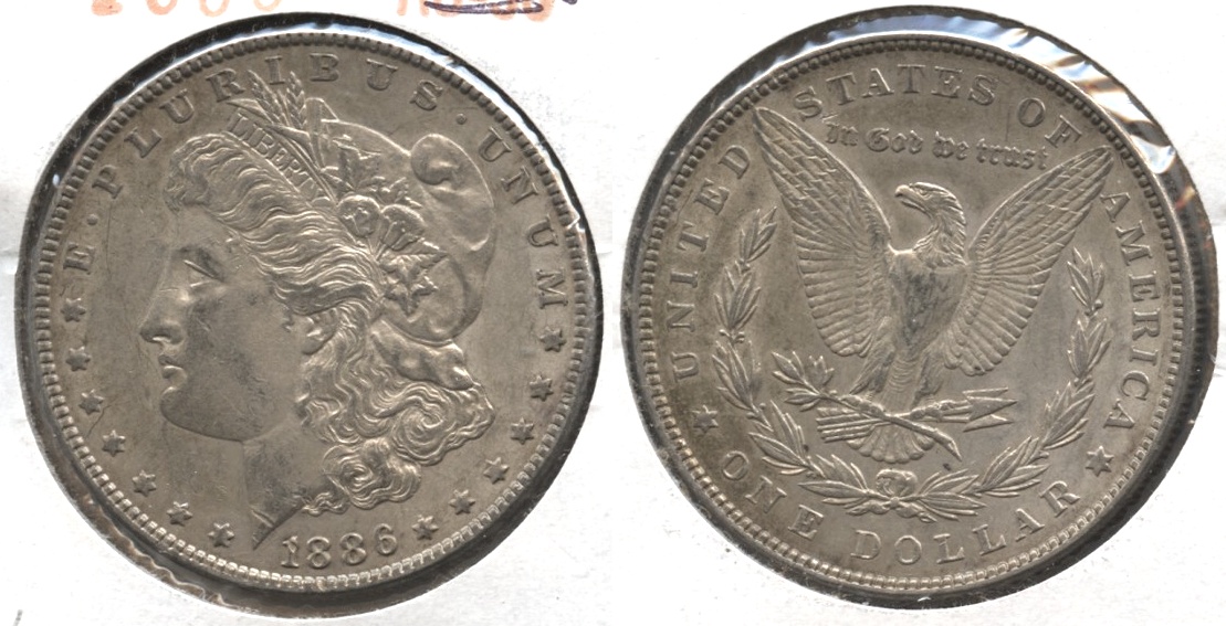 1886 Morgan Silver Dollar EF-45 #y