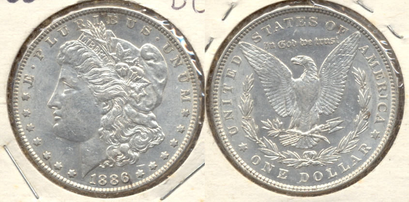1886 Morgan Silver Dollar MS-60