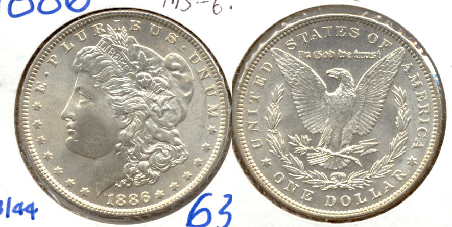 1886 Morgan Silver Dollar MS-62