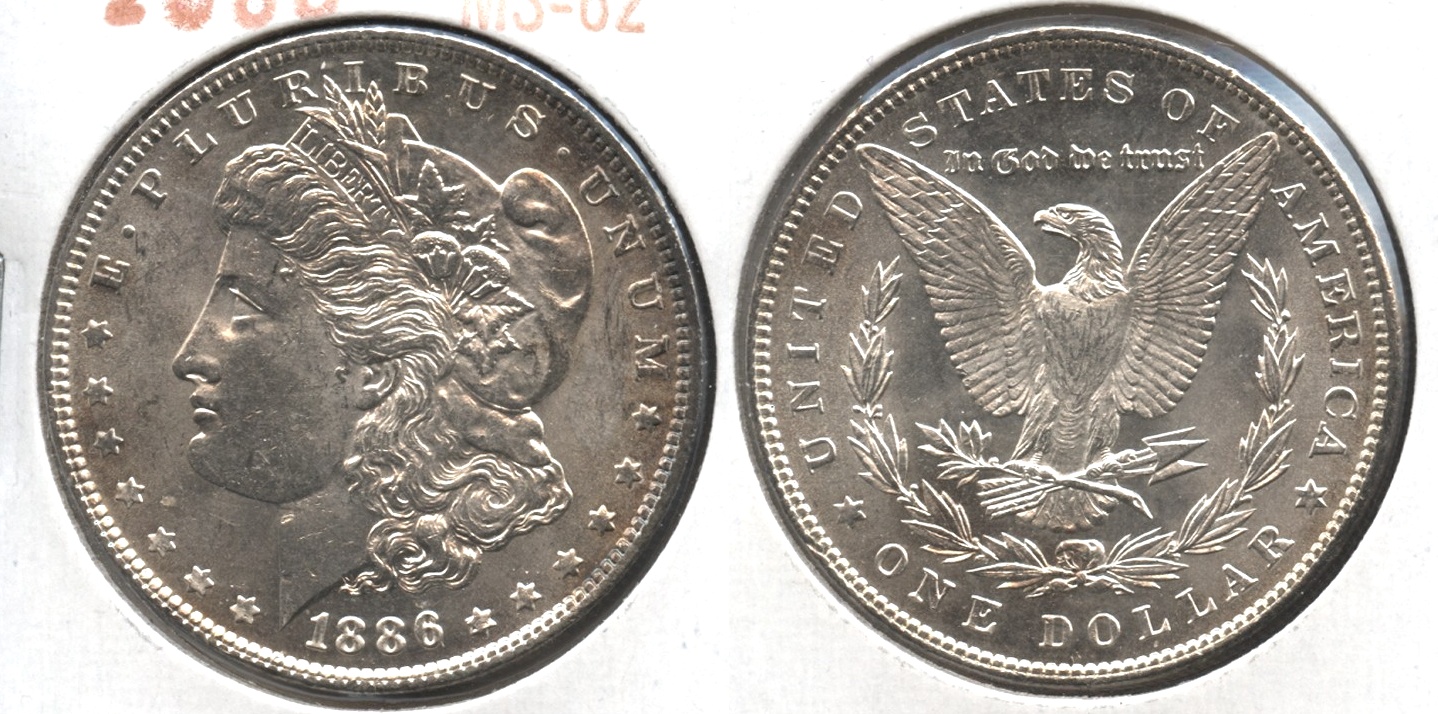 1886 Morgan Silver Dollar MS-62 #b