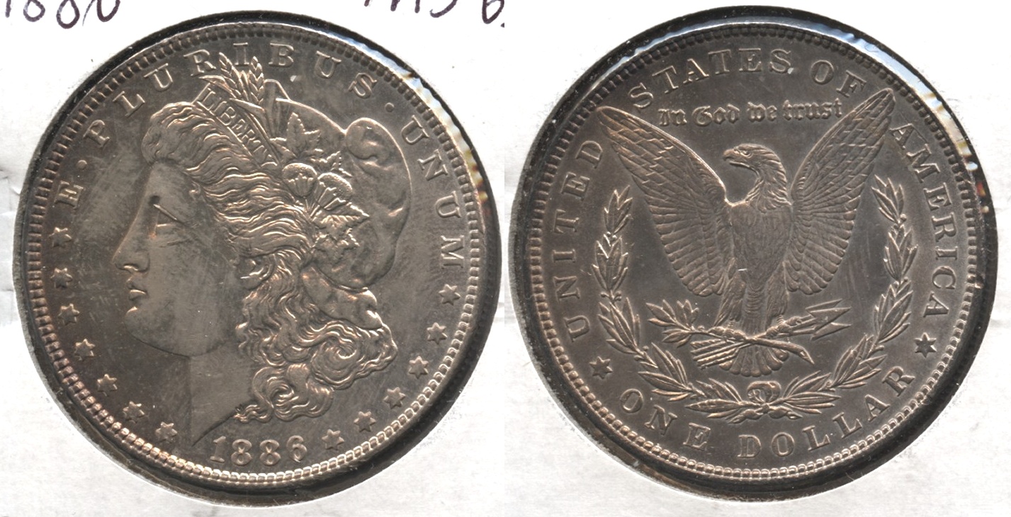 1886 Morgan Silver Dollar MS-63 #g