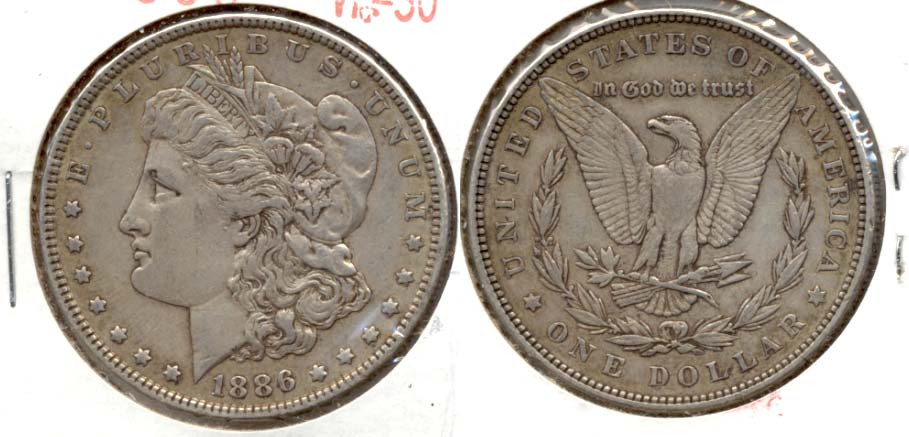 1886 Morgan Silver Dollar VF-30