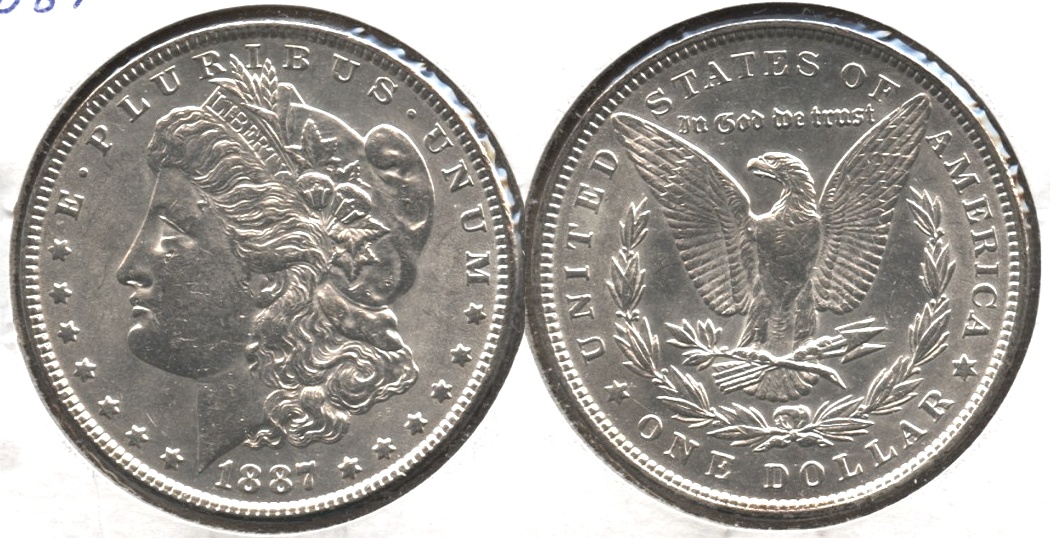 1887 Morgan Silver Dollar AU-50 #o