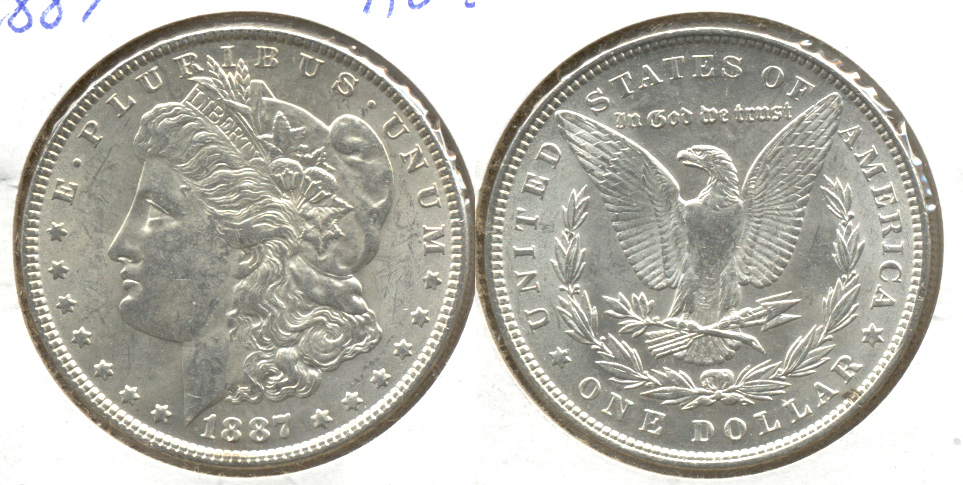 1887 Morgan Silver Dollar AU-55