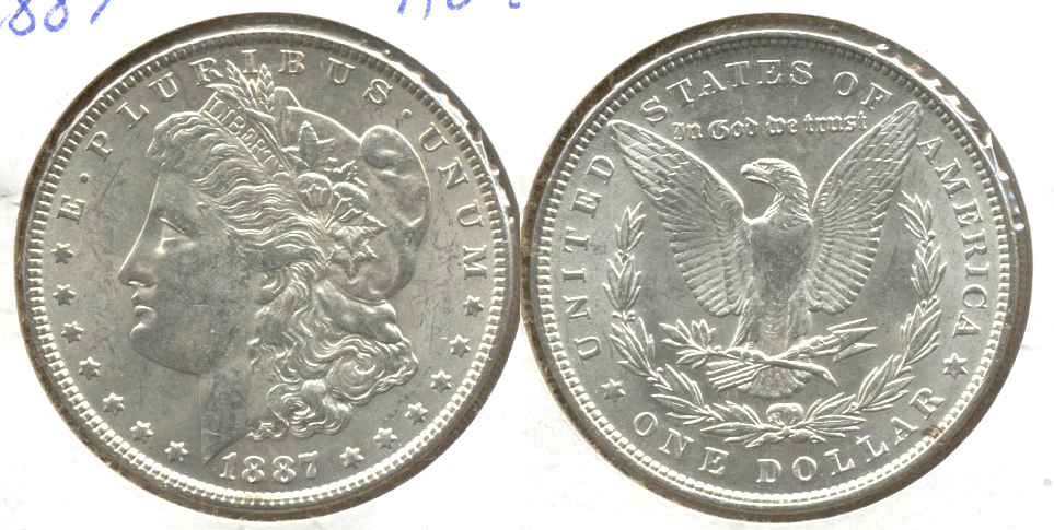 1887 Morgan Silver Dollar AU-55