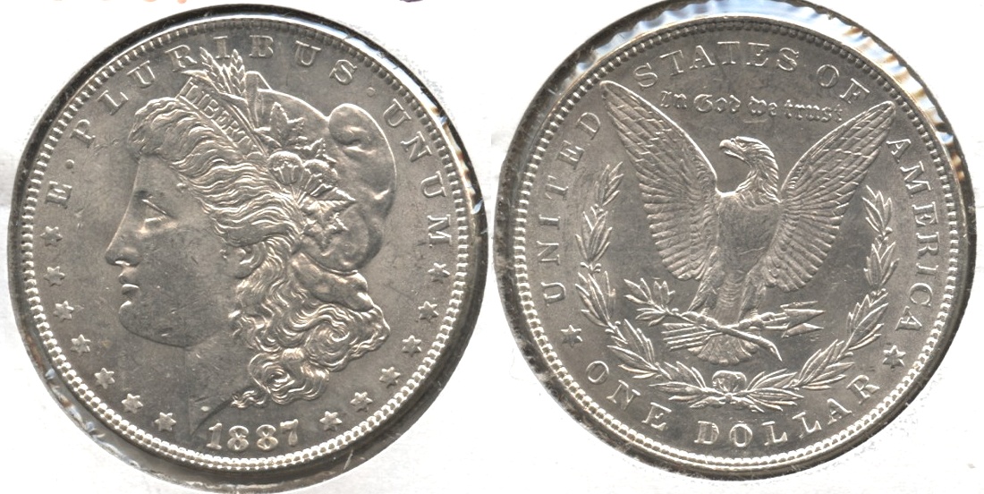 1887 Morgan Silver Dollar AU-55 #p