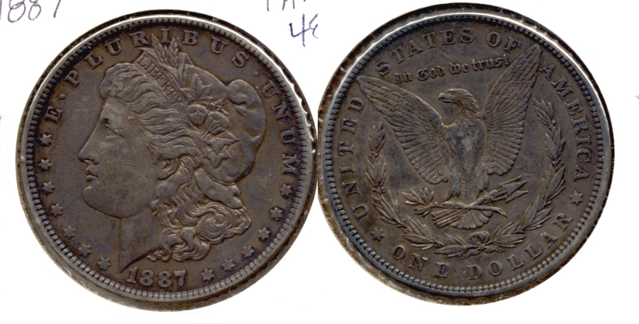 1887 Morgan Silver Dollar EF-40