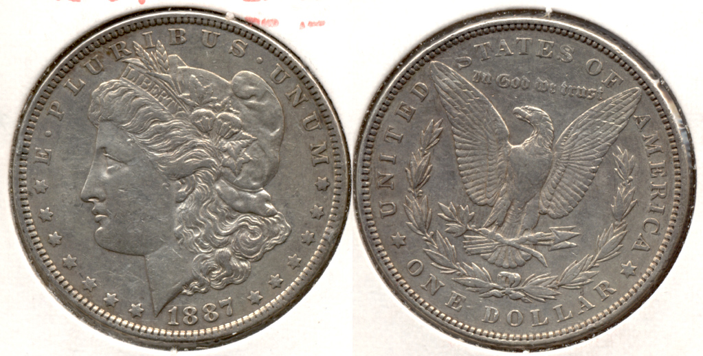 1887 Morgan Silver Dollar EF-40 g