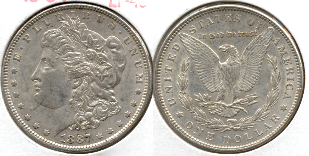 1887 Morgan Silver Dollar EF-40 i