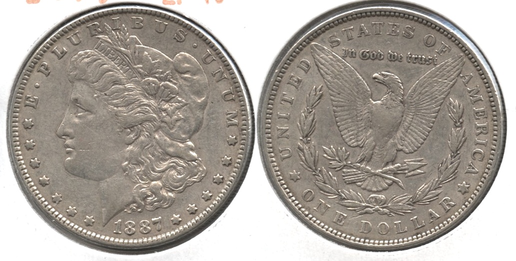 1887 Morgan Silver Dollar EF-40 #o