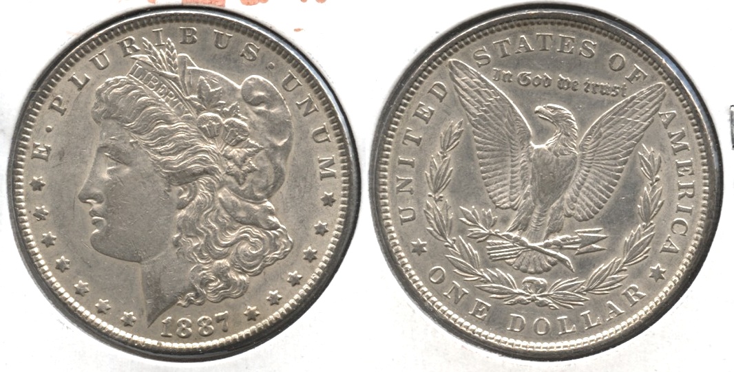 1887 Morgan Silver Dollar EF-40 #q