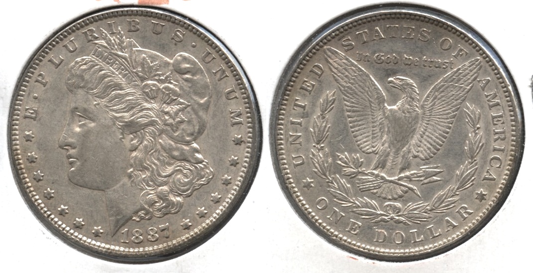 1887 Morgan Silver Dollar EF-40 #s