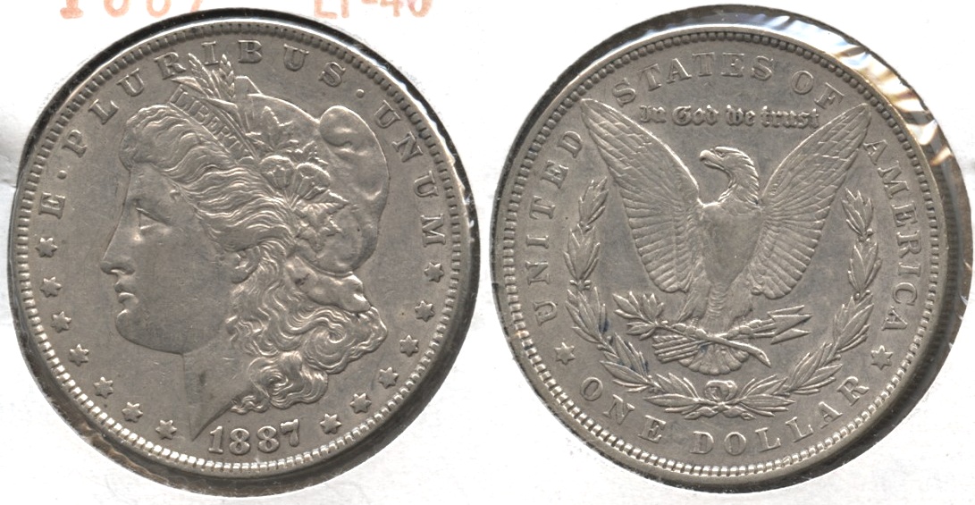 1887 Morgan Silver Dollar EF-40 #w