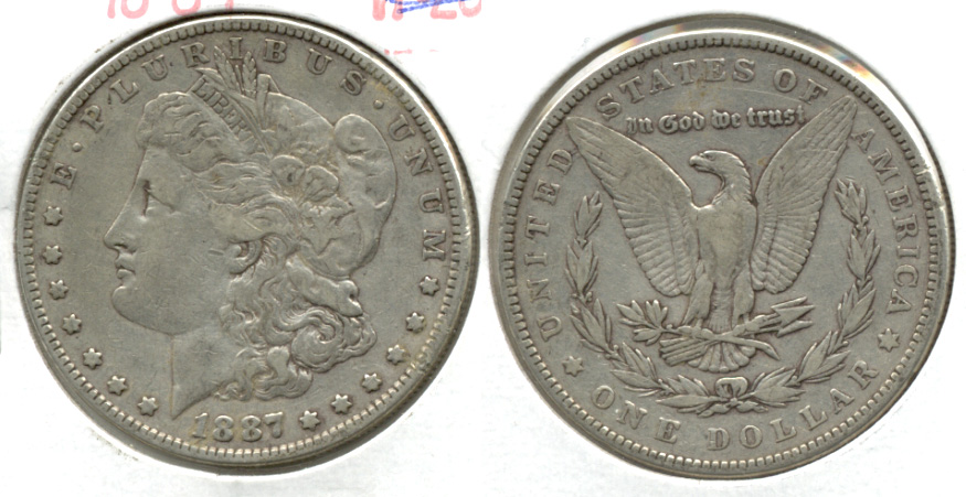 1887 Morgan Silver Dollar Fine-12 a