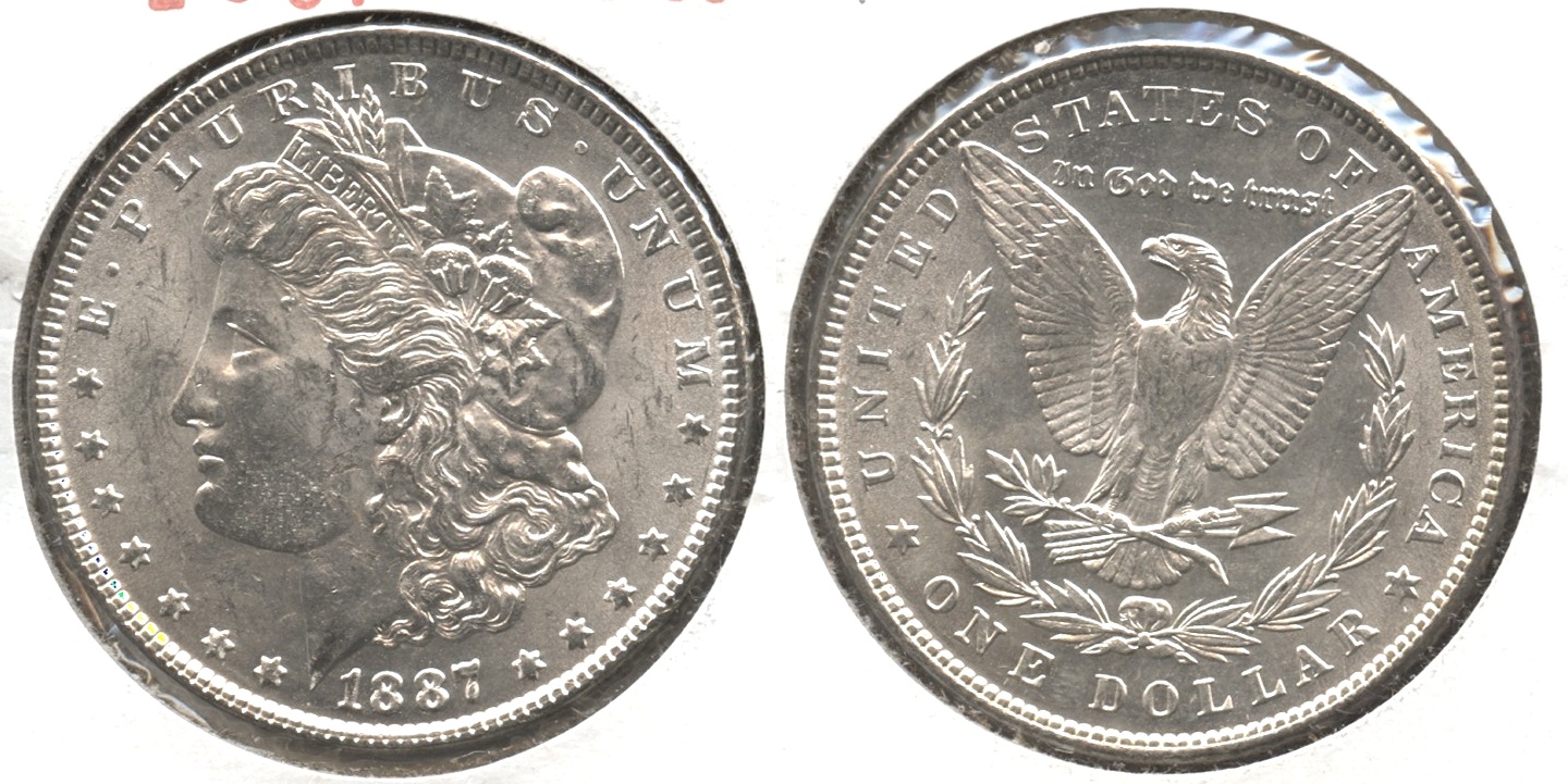 1887 Morgan Silver Dollar MS-60 #g