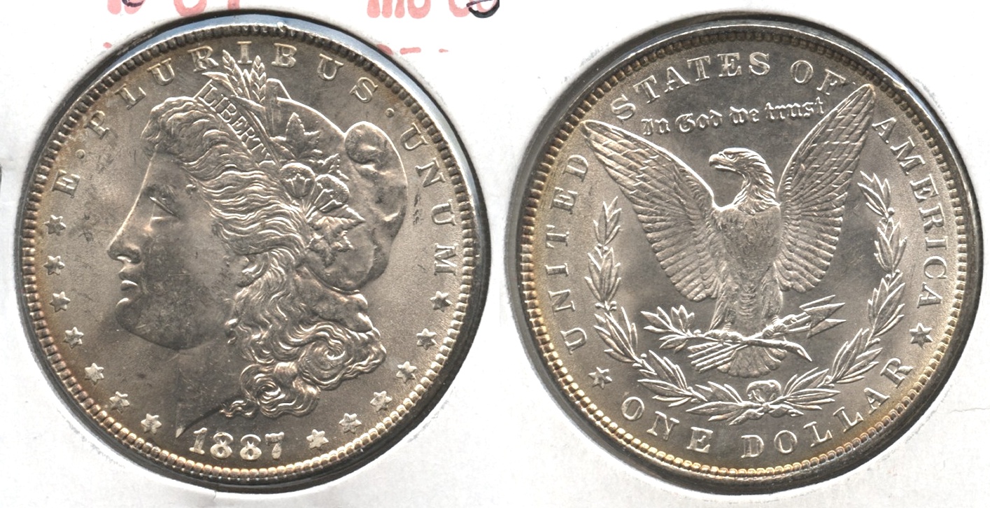 1887 Morgan Silver Dollar MS-61