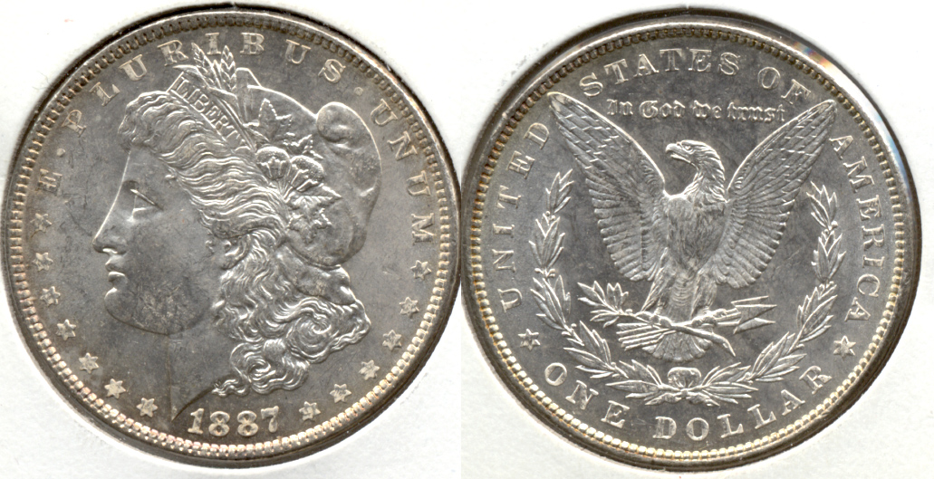 1887 Morgan Silver Dollar MS-62 a