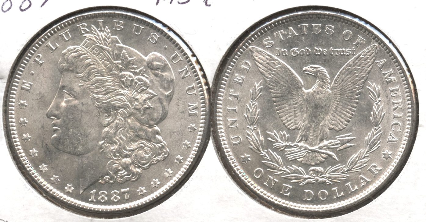 1887 Morgan Silver Dollar MS-62 #g