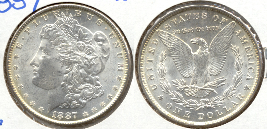 1887 Morgan Silver Dollar MS-63 a