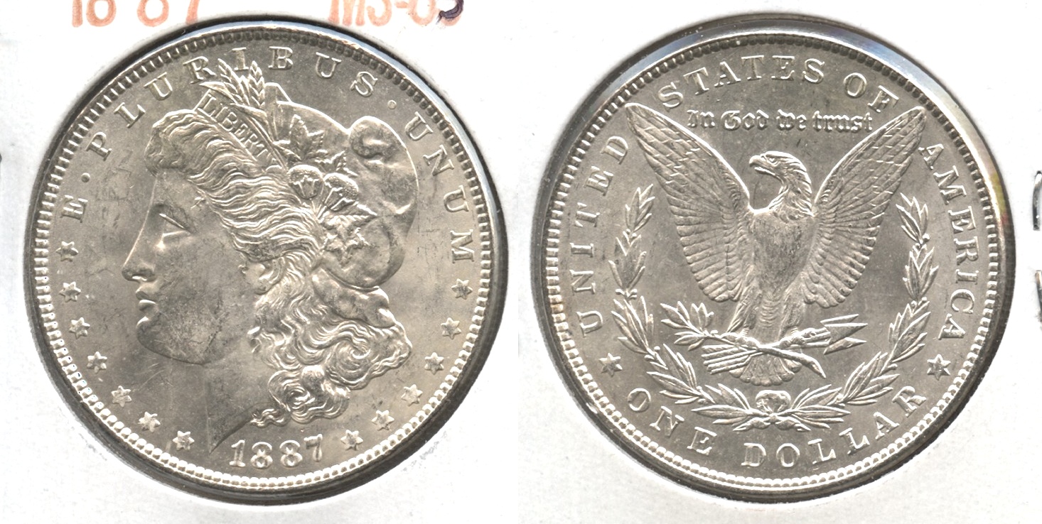 1887 Morgan Silver Dollar MS-63 #l