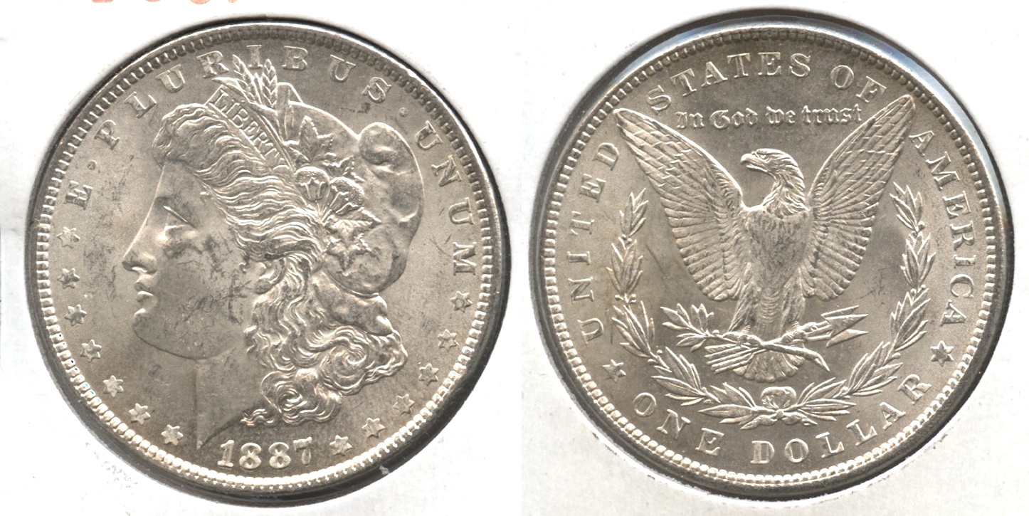 1887 Morgan Silver Dollar MS-63 #o