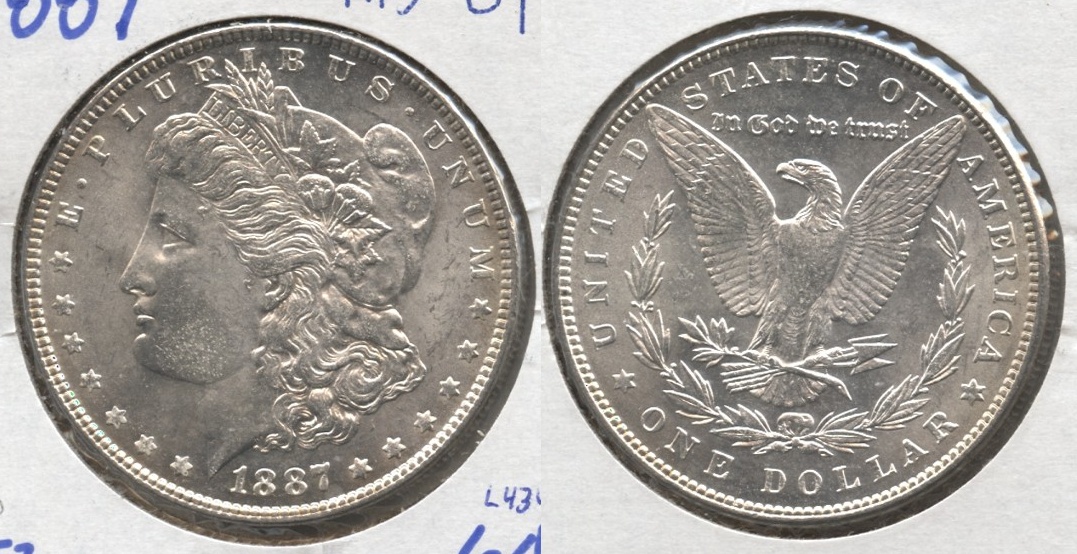 1887 Morgan Silver Dollar MS-64 #b