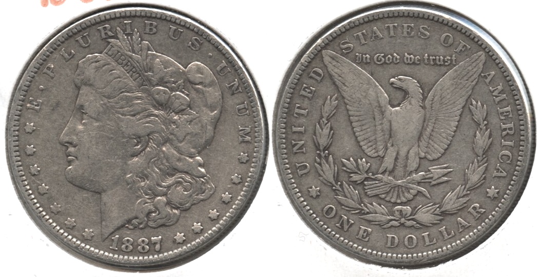 1887 Morgan Silver Dollar VF-20 #d