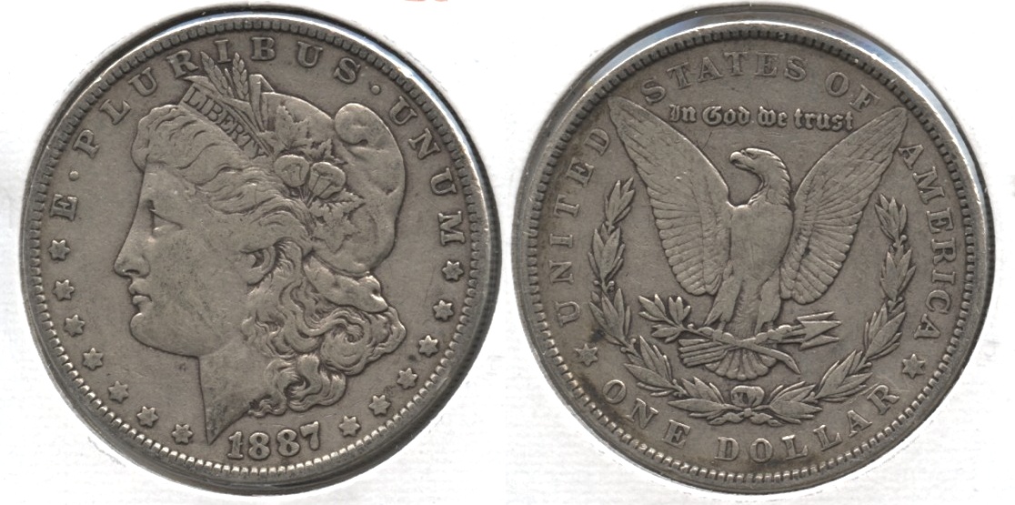 1887 Morgan Silver Dollar VF-20 #f