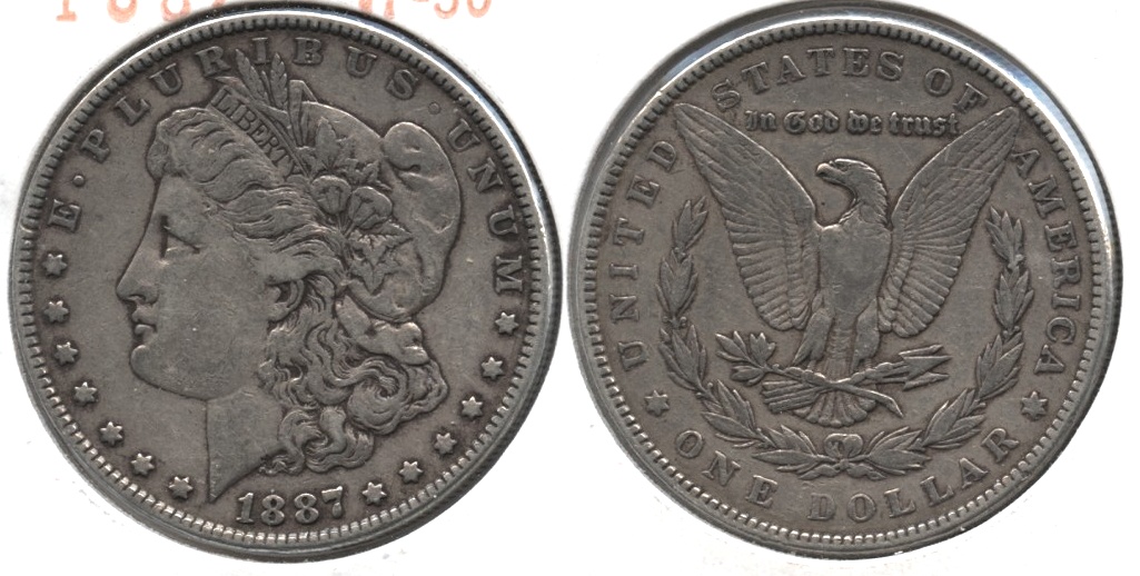 1887 Morgan Silver Dollar VF-30 g
