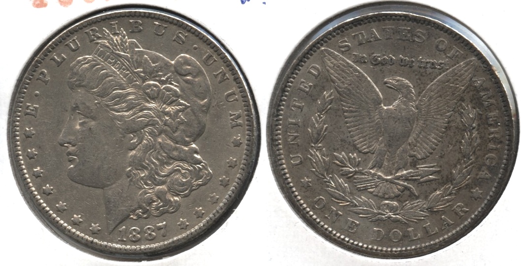 1887 Morgan Silver Dollar VF-30 #i