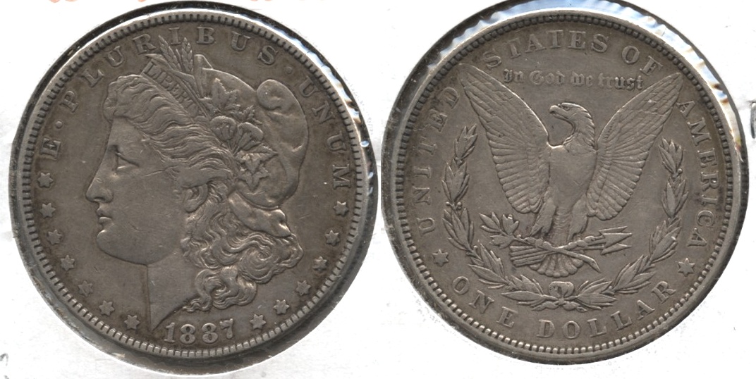 1887 Morgan Silver Dollar VF-30 #j