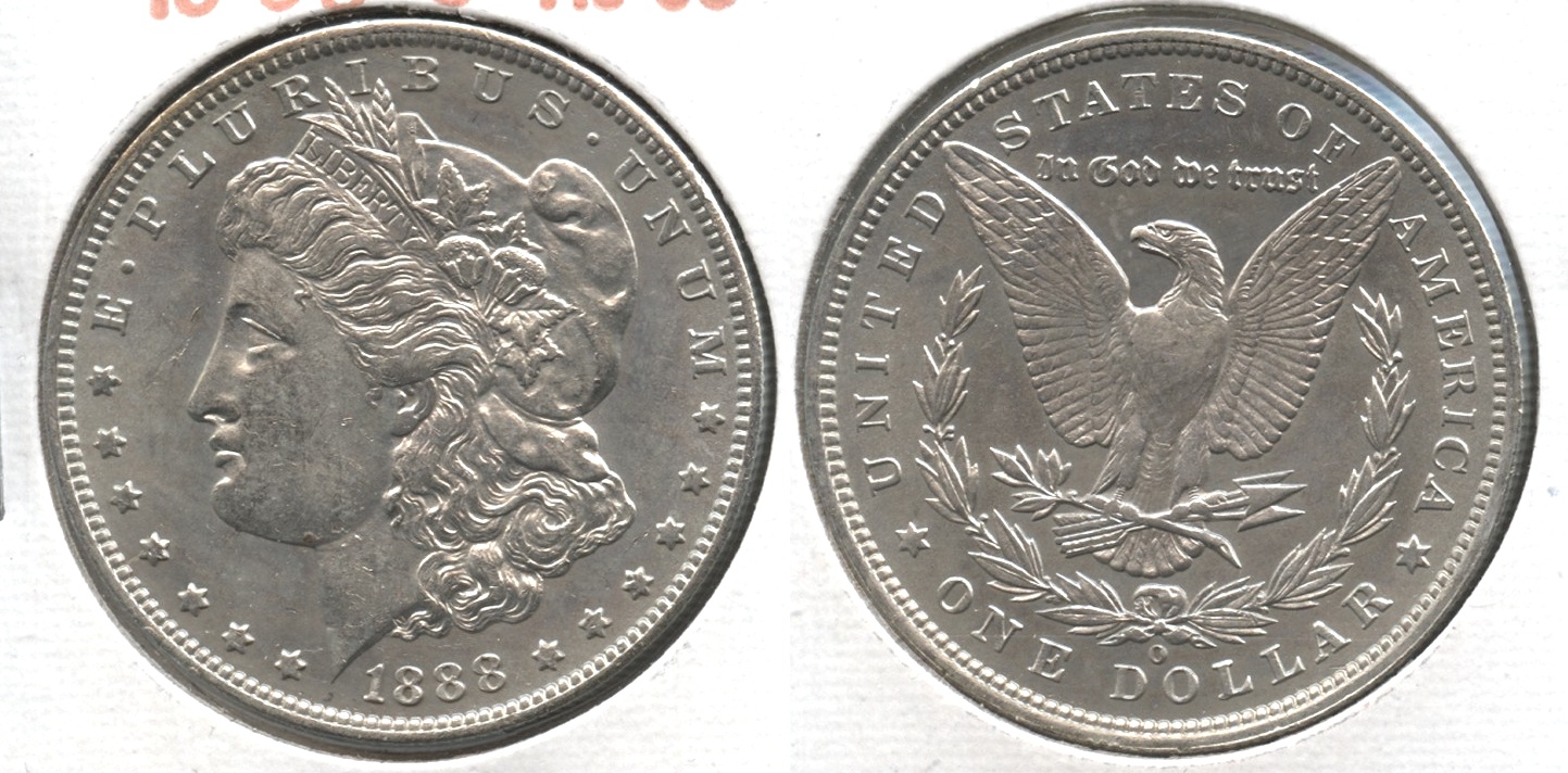 1888-O Morgan Silver Dollar AU-50