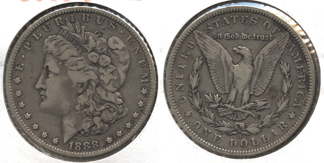 1888-O Morgan Silver Dollar Fine-15
