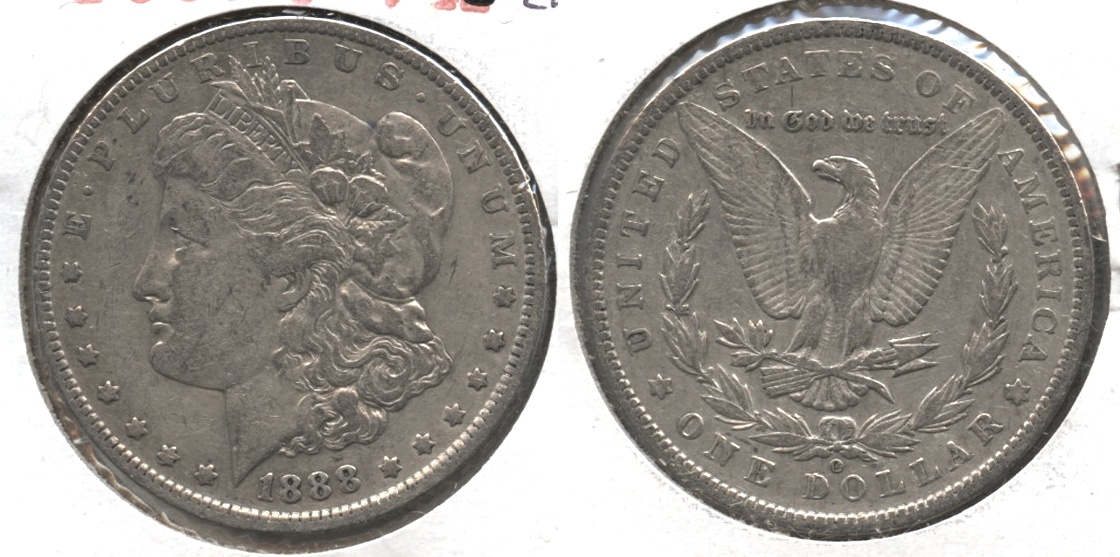1888-O Morgan Silver Dollar Fine-15 #a Light Cleaning