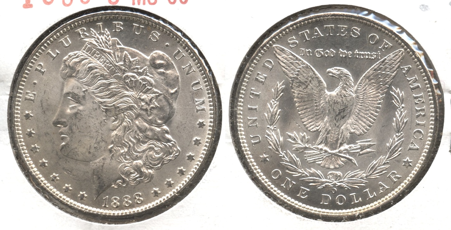 1888-O Morgan Silver Dollar MS-60 #b