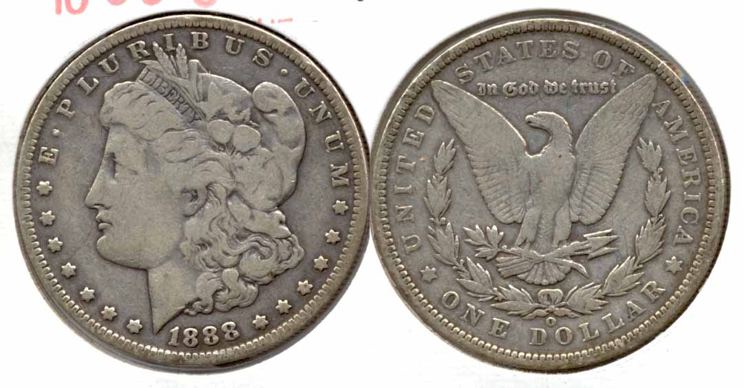 1888-O Morgan Silver Dollar VG-8