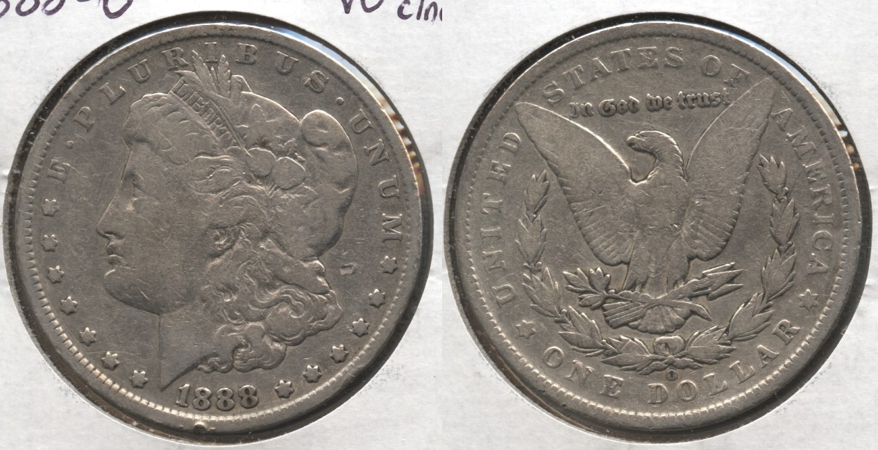 1888-O Morgan Silver Dollar VG-8 #a Cleaned
