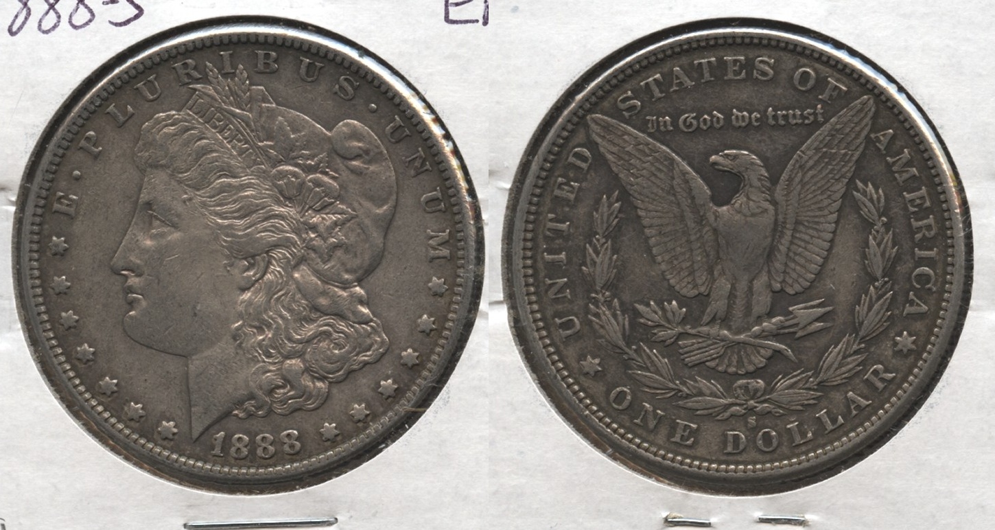 1888-S Morgan Silver Dollar EF-40 #a