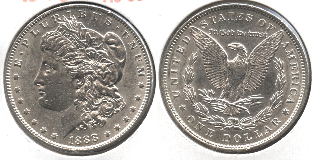 1888 Morgan Silver Dollar AU-50 #f
