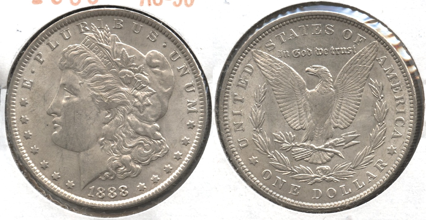 1888 Morgan Silver Dollar AU-50 #g