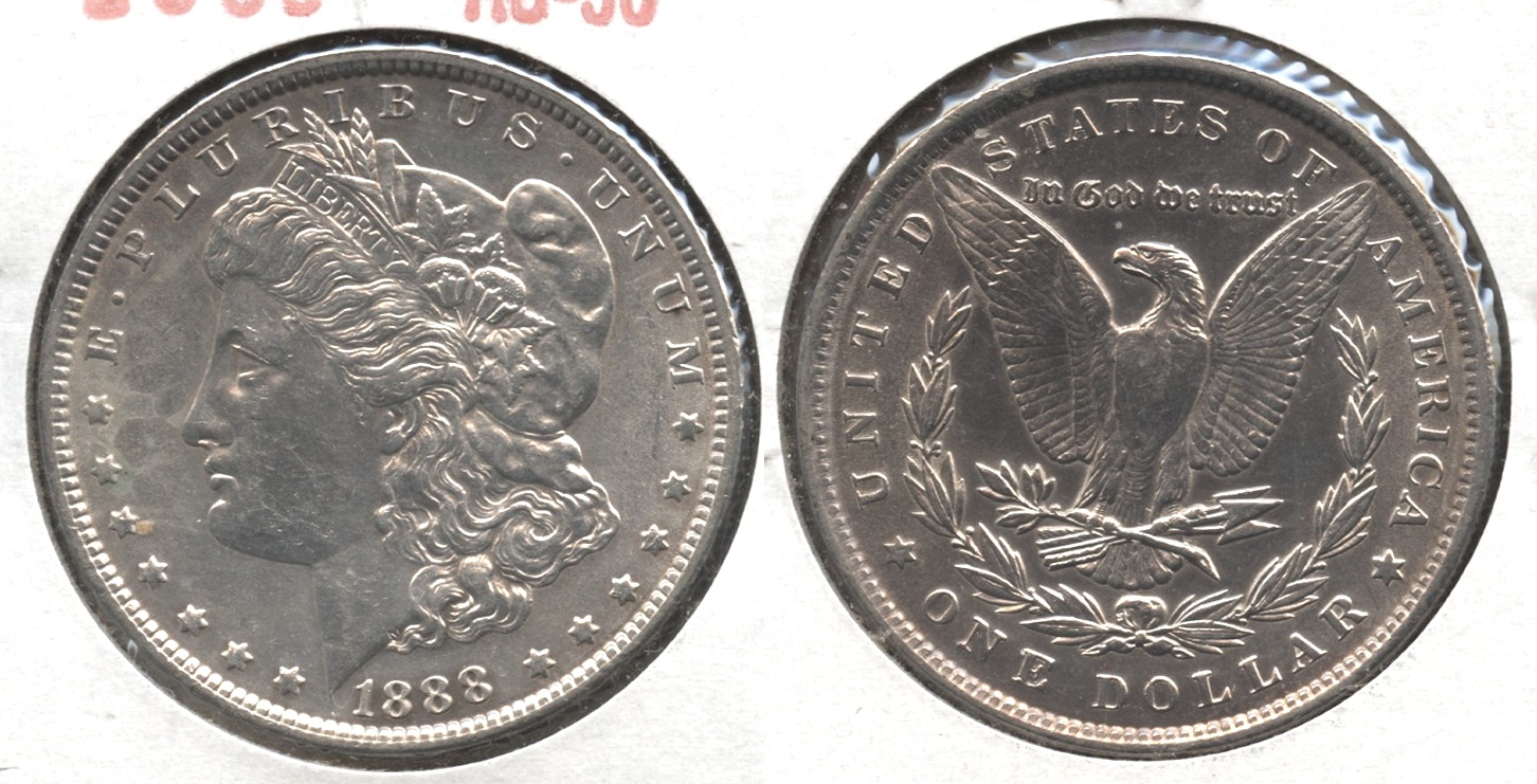 1888 Morgan Silver Dollar AU-50 #j