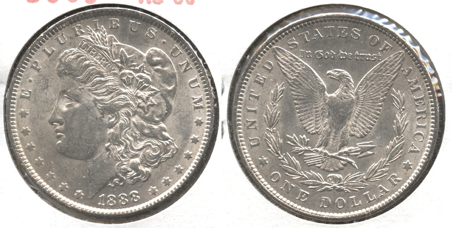 1888 Morgan Silver Dollar AU-50 #k