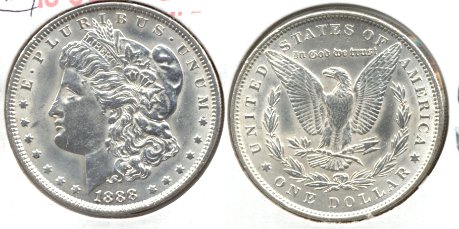 1888 Morgan Silver Dollar AU-55 Cleaned