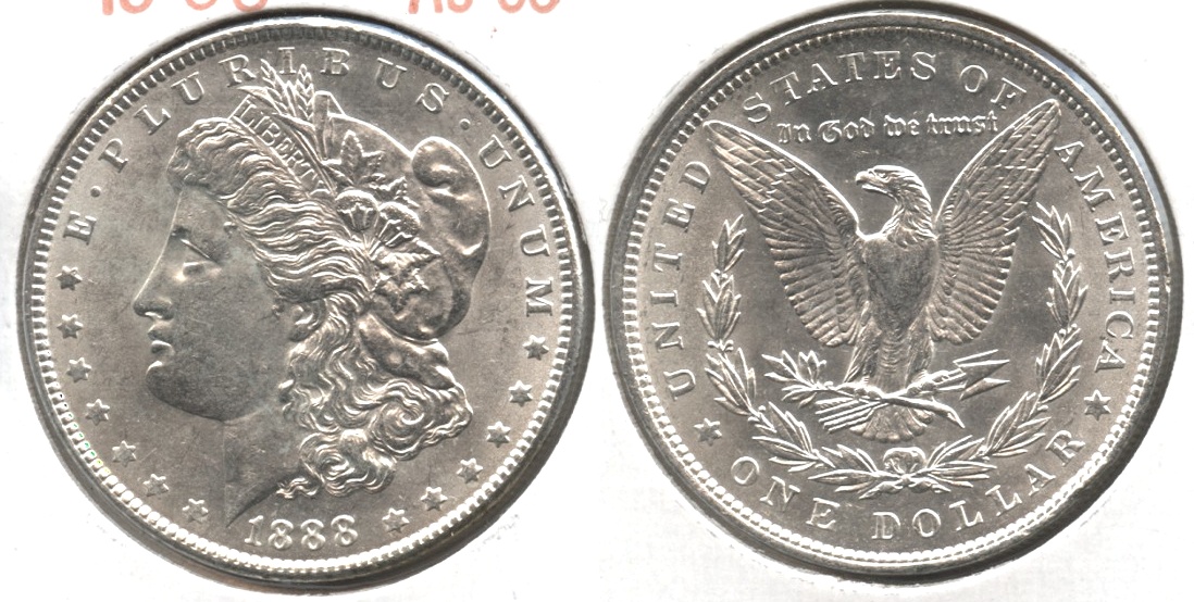 1888 Morgan Silver Dollar AU-55 #a