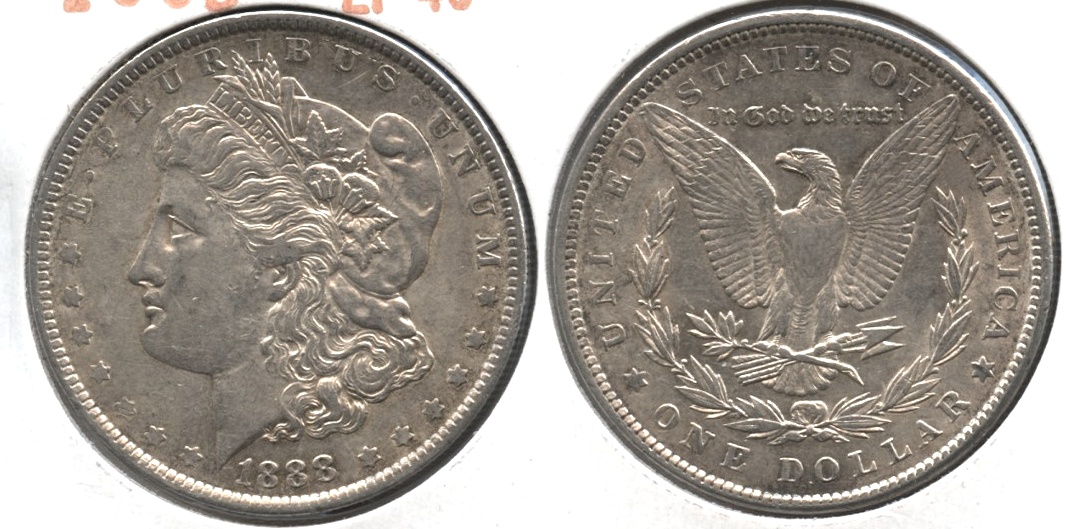 1888 Morgan Silver Dollar EF-40 #s